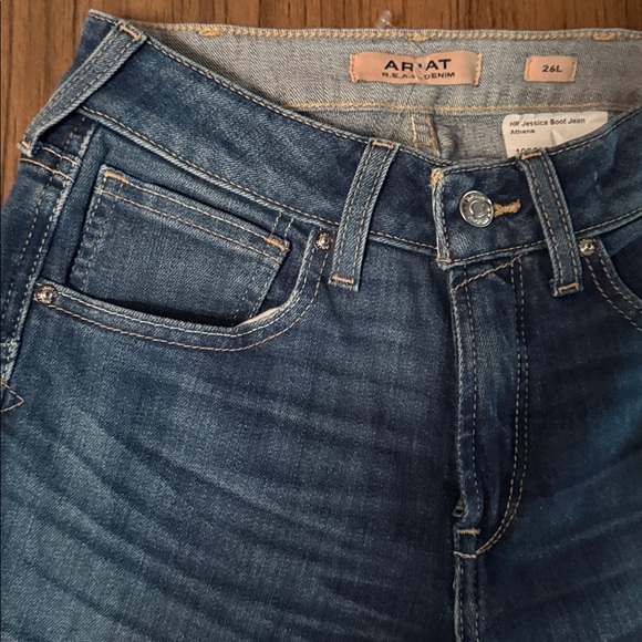 Ariat Women's Jessica Bootcut Blue Denim Jeans - Picture 3 of 9